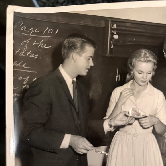 Tuesday Weld 16th Birthday Vintage Photo W/ Dick Clark Michael Callan & Tab Hunt - Picture 6 of 13